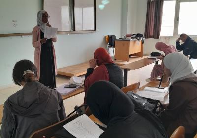 Images des ateliers de révision aux examens du S2 destinés aux étudiants L1 FLE. Avril et Mai 2024 / صورلورشات الدعم لتحضير امتحانات السداسي الثاني لفائدة طلبة السنة الأولى ليسانس لغات أجنبية أبريل و ماي 2024