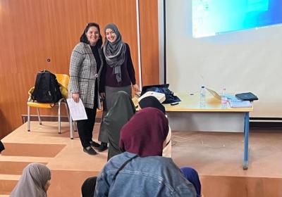 Images de l'atelier formation EAD destiné aux étudiants L1 FLE. 30.11.2022 / صور لندوة حول استخدام منصة التعليمية لجامعة وهران 2 لفائدة طلبة السنة الأولى لغات أجنبية 30 نوفمبر 2022